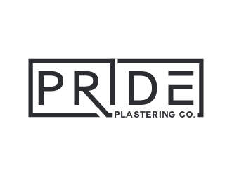 Pride Plastering Co. logo design by logy_d
