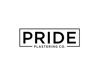 Pride Plastering Co. logo design by evdesign