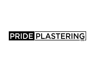 Pride Plastering Co. logo design by evdesign