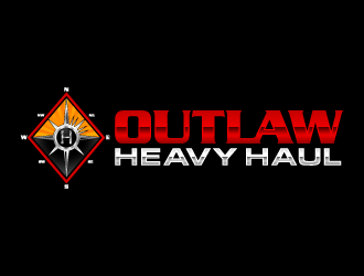 Outlaw Heavy Haul logo design by lestatic22