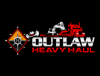 Outlaw Heavy Haul logo design by lestatic22
