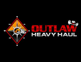 Outlaw Heavy Haul logo design by lestatic22