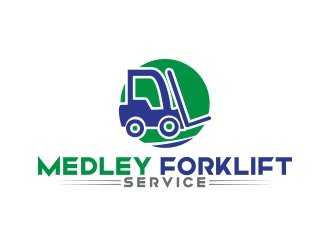 Medley Forklift Service logo design by zubi