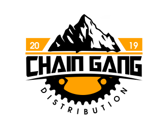 chain gang distribution logo design by JessicaLopes