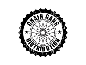 chain gang distribution logo design by MarkindDesign