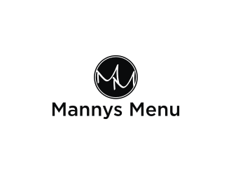 Mannys Menu logo design by vostre