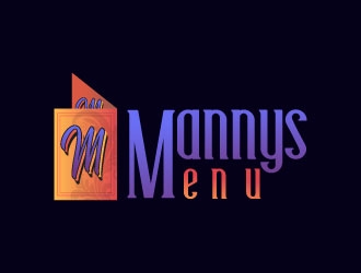 Mannys Menu logo design by aryamaity