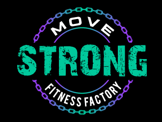 Move Strong Fitness Factory logo design by axel182