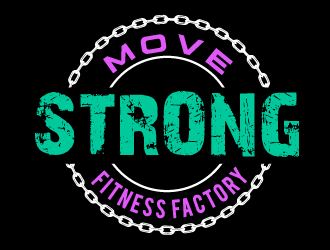 Move Strong Fitness Factory logo design by axel182
