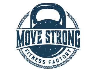 Move Strong Fitness Factory logo design by DesignPal