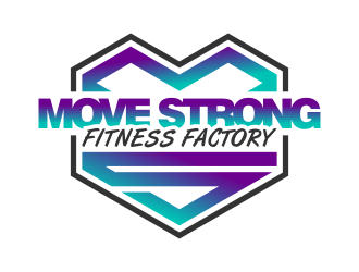 Move Strong Fitness Factory logo design by FriZign