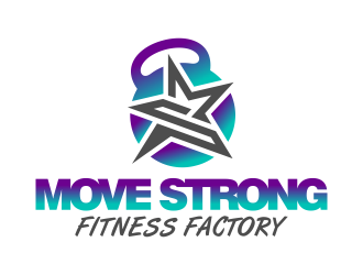 Move Strong Fitness Factory logo design by FriZign