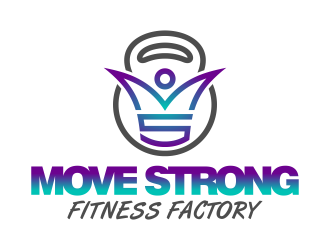 Move Strong Fitness Factory logo design by FriZign