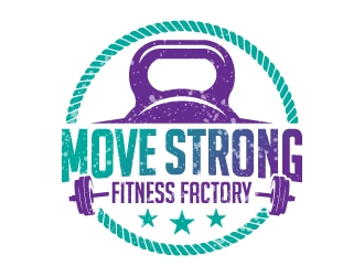 Move Strong Fitness Factory logo design by jaize