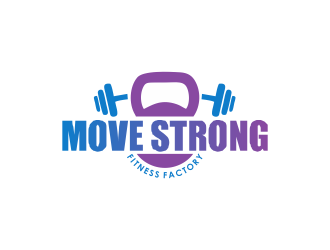 Move Strong Fitness Factory logo design by giphone
