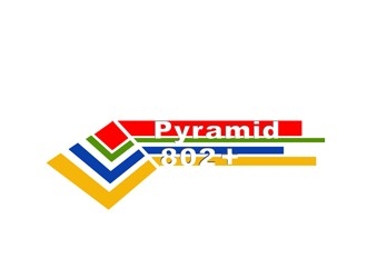 Pyramid 802 Plus logo design by bougalla005