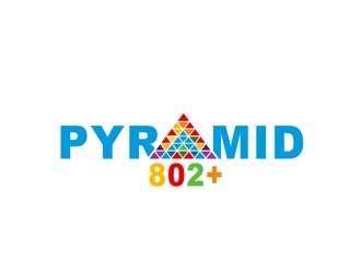 Pyramid 802 Plus logo design by bougalla005