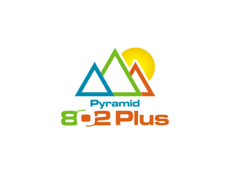 Pyramid 802 Plus logo design by BlessedArt