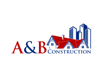 A & B Construction logo design by pakNton