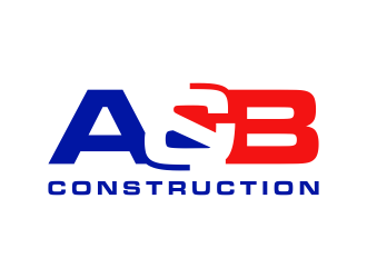 A & B Construction logo design by BlessedArt