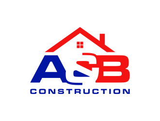 A & B Construction logo design by BlessedArt