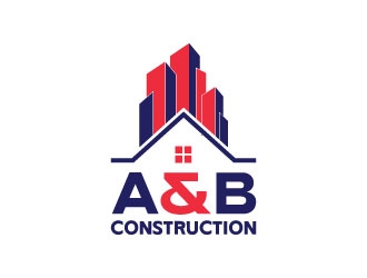 A & B Construction logo design by aryamaity