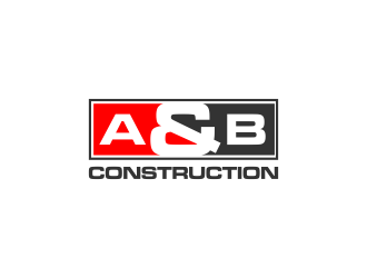 A & B Construction logo design by haidar