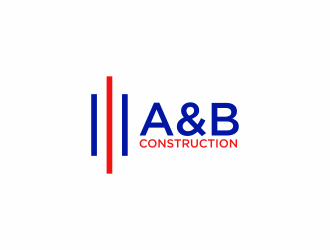 A & B Construction logo design by eagerly