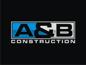A & B Construction logo design by agil