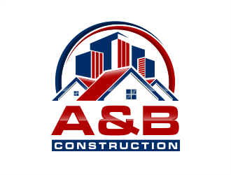 A & B Construction logo design by evdesign