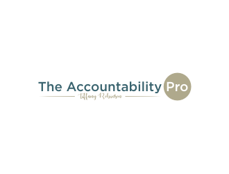 The Accountability Pro (with my name Tiffany Robinson as an added element that can be added or removed) logo design by johana
