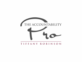 The Accountability Pro (with my name Tiffany Robinson as an added element that can be added or removed) logo design by ammad