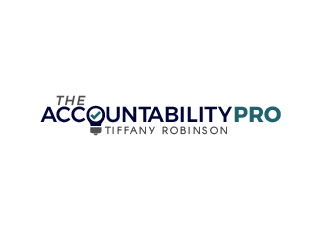 The Accountability Pro (with my name Tiffany Robinson as an added element that can be added or removed) logo design by justin_ezra