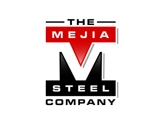 The Mejia Steel Company logo design by evdesign