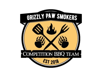 Grizzly Paw Smokers logo design by iamjason