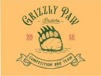 Grizzly Paw Smokers logo design by Mardhi