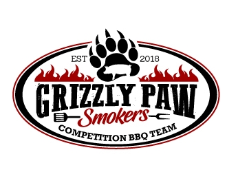 Grizzly Paw Smokers logo design by jaize