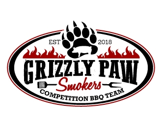 Grizzly Paw Smokers logo design by jaize