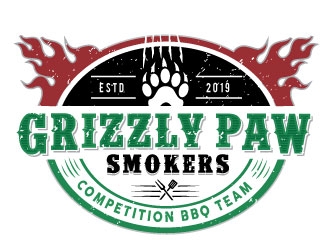 Grizzly Paw Smokers logo design by Conception