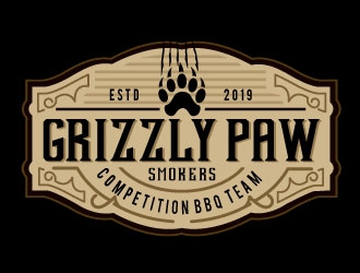 Grizzly Paw Smokers logo design by Conception