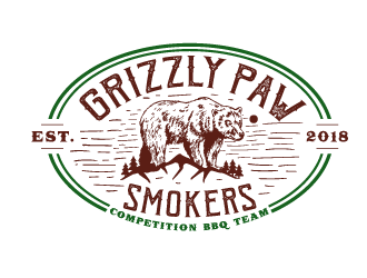 Grizzly Paw Smokers logo design by Ultimatum