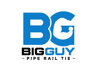 Big Guy Pipe Rail Tie  Logo Design