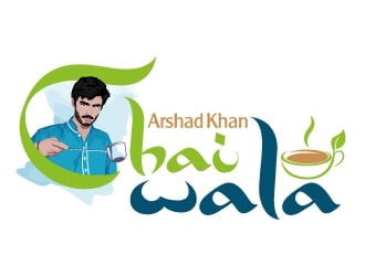 ARHAD KHAN CHAI WALA logo design by jaize