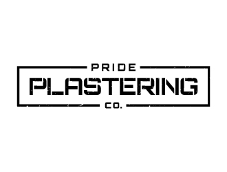 Pride Plastering Co. logo design by BrainStorming