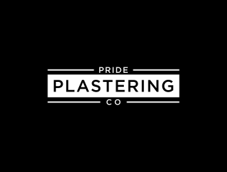 Pride Plastering Co. logo design by Editor