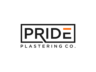 Pride Plastering Co. logo design by alby