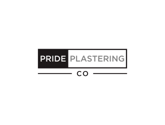 Pride Plastering Co. logo design by Franky.