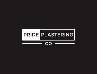 Pride Plastering Co. logo design by Franky.