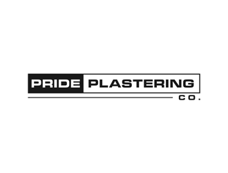 Pride Plastering Co. logo design by ndaru