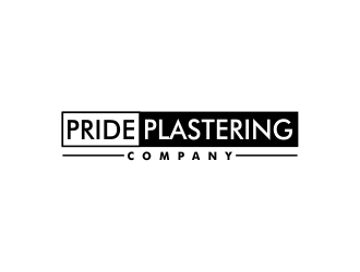 Pride Plastering Co. logo design by perf8symmetry